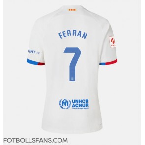 Barcelona Ferran Torres #7 Replika Bortatröja Damer 2023-24 Kortärmad
